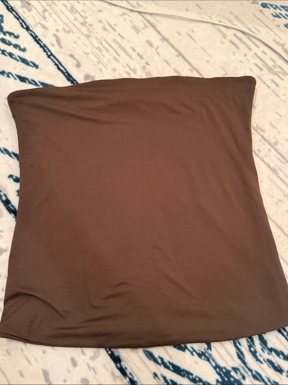 Ardene Brown Strapless Crop Tube Top